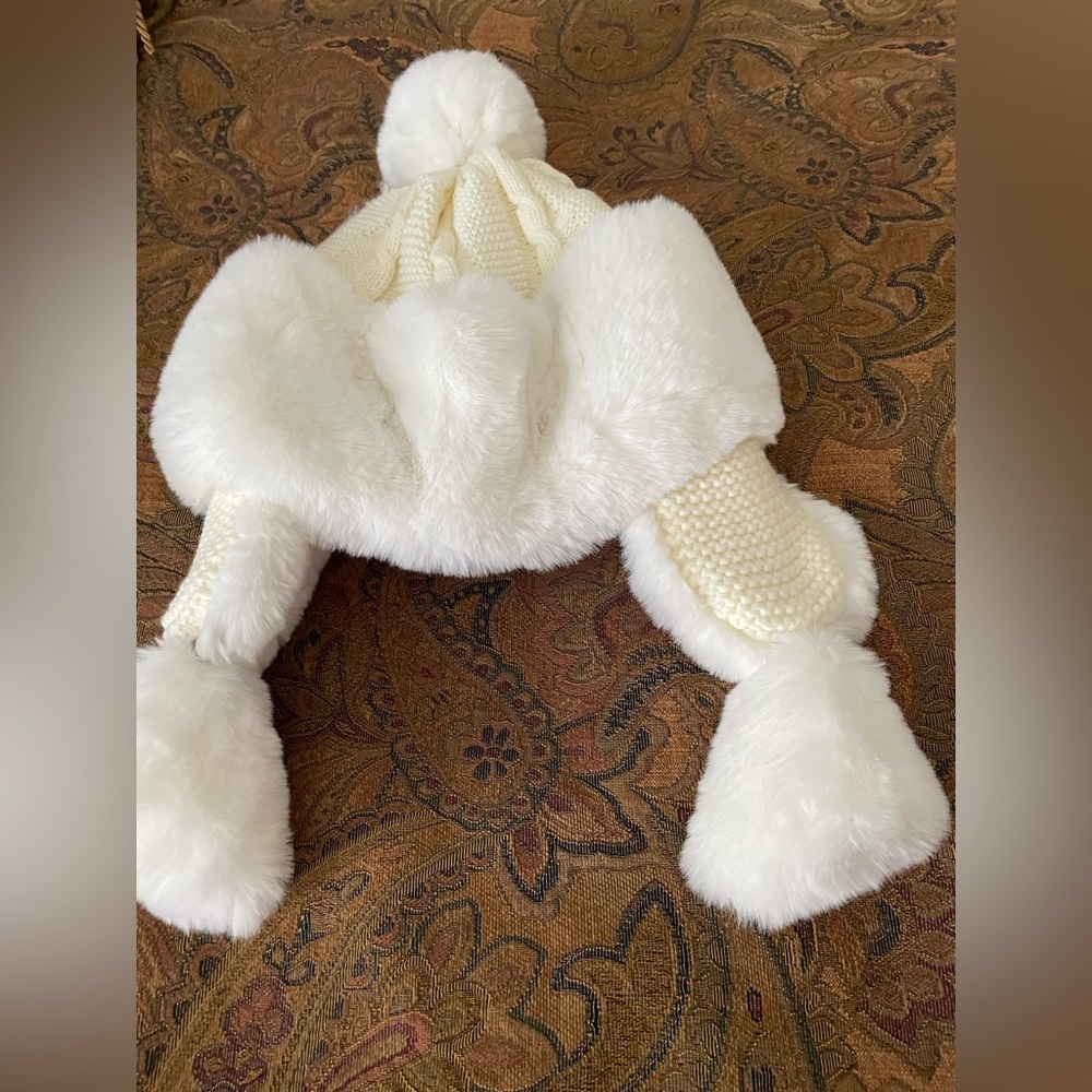 Women Winter Furry Hat,Warm Head cover style , solid Color Cute,and Thick Design